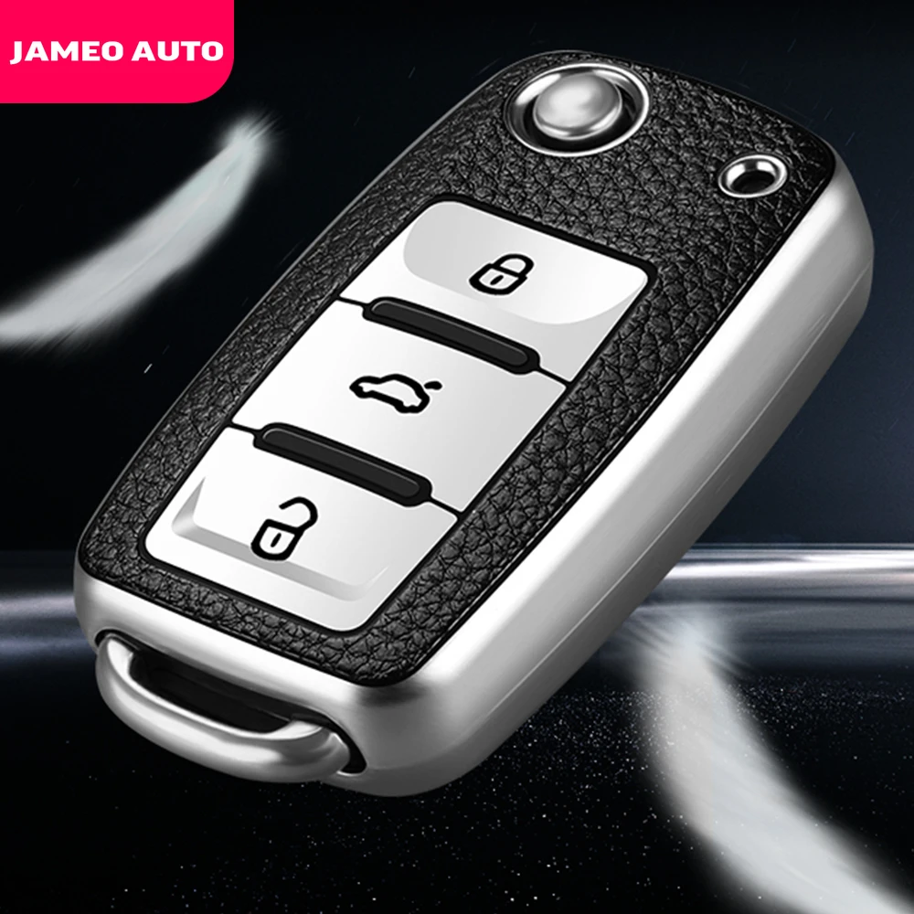 

TPU Car Key Case Cover for Volkswagen VW Golf Bora Jetta Polo Golf Passat B8 for Skoda Octavia A5 A7 Fabia Seat Ibiza Leon