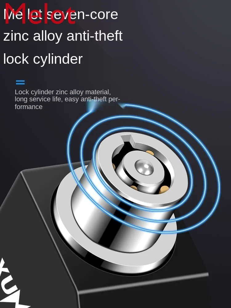 

Motorbike Disc Brake Lock Electric Vehicle Anti-Theft Lock Battery Bike Mountain Bike Bicycle Lock Accessory Lock Anti-Theft