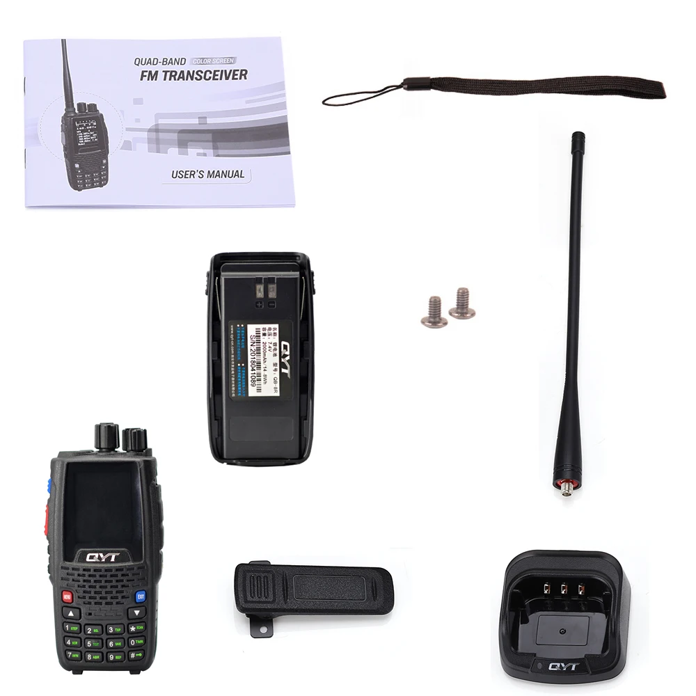 KT-8R Quad Band иди и болтай Walkie Talkie UHF VHF136-147Mhz 400-470 МГц 220-270 МГц 350-390 МГц 4 полосным портативная приёмопередаточная радиоустановка ветронепроницаемый трансивер