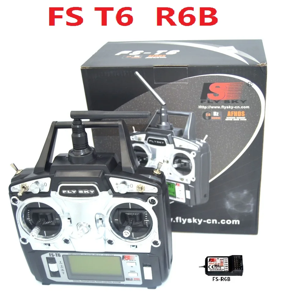 Радиосистема FlySky FS T6 Радиоуправляемый контроллер 2 4G 6 каналов передатчик +