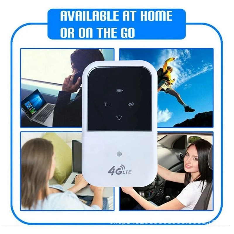 portable 4g lte wifi router hotspot 150mbps unlocked mobile modem supports 10 users for car home travel b1 b3 free global shipping