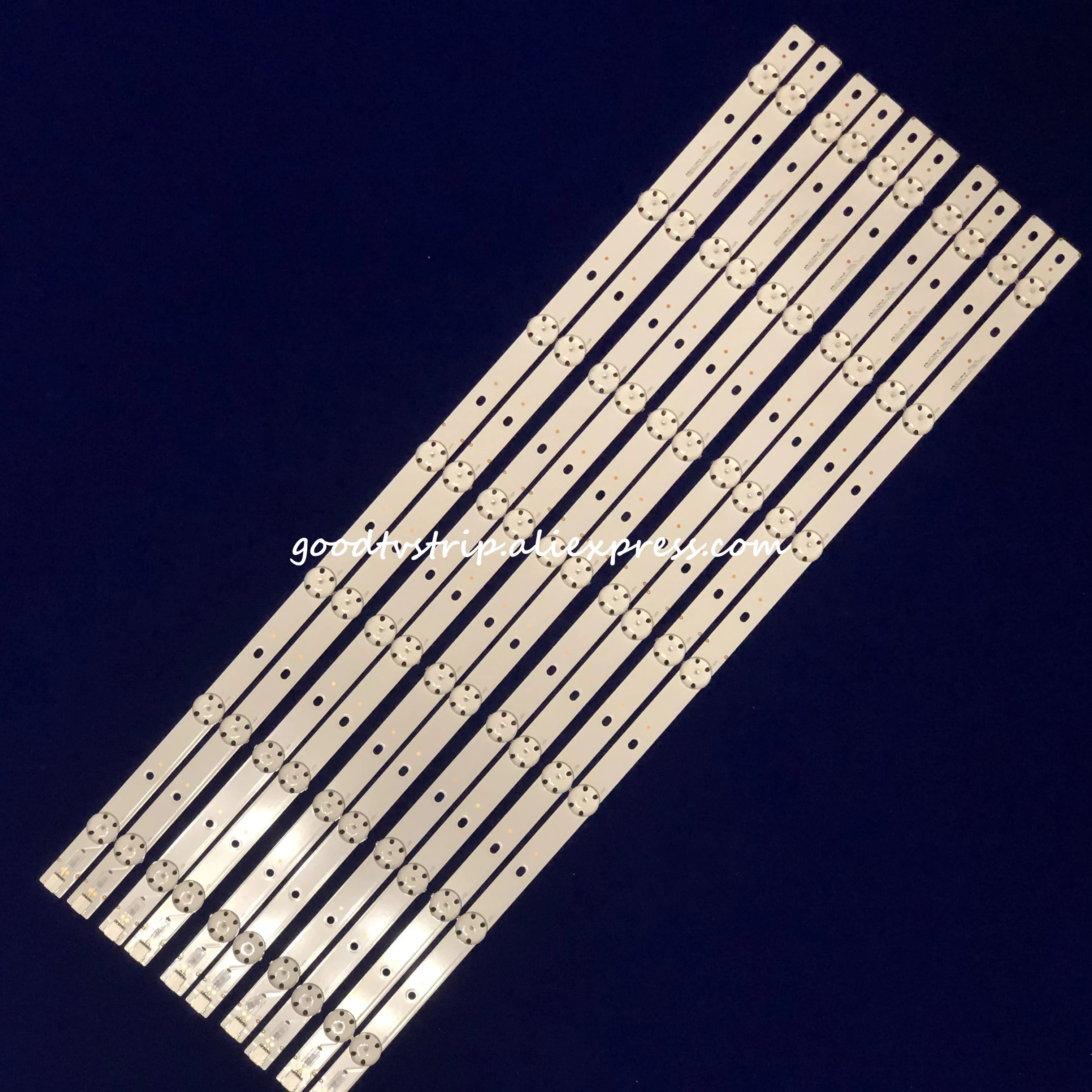 

New Kit 1set=10 PCS 3V 610mm LED backlight strip 7 lamps for Vizio E60U-D3 SVG600A26 _Rev02_UHD_151215