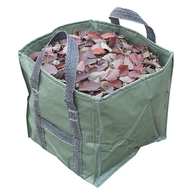 

252L Reusable Garden Leaf Bag Reusable Folding Gardening Container with Handles P31E