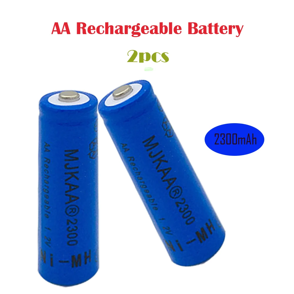

AA 2/4/6/8PCS AA 1.2V 2A 2300mAh NI-MH Rechargeable Battery NI-MH Batteries For Remote Control Toys LED Lights Pre - Charged