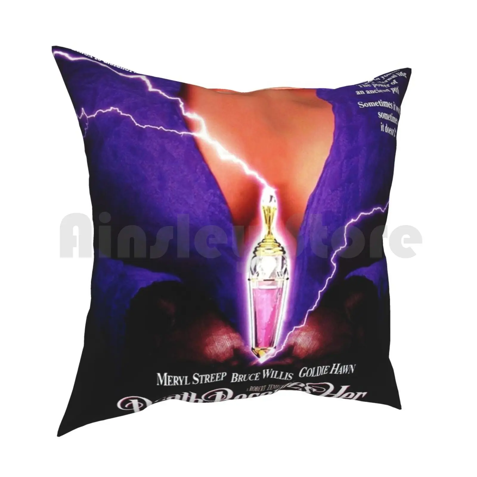 Смерть становится на подушку чехол с принтом домашняя мягкая подушка DIY защитную