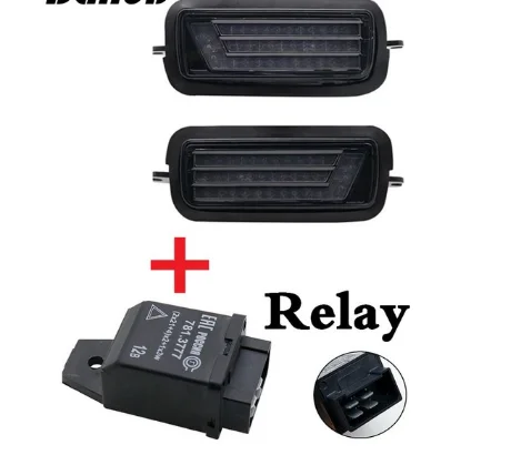 light 2 and relay Парные аксессуары для стайлинга автомобилей Светодиодный дневные ходовые огни для Lada Niva 4x4 1995+ с ходовым поворотным сигналом светильник DRL - Цвет: light 2 and relay
