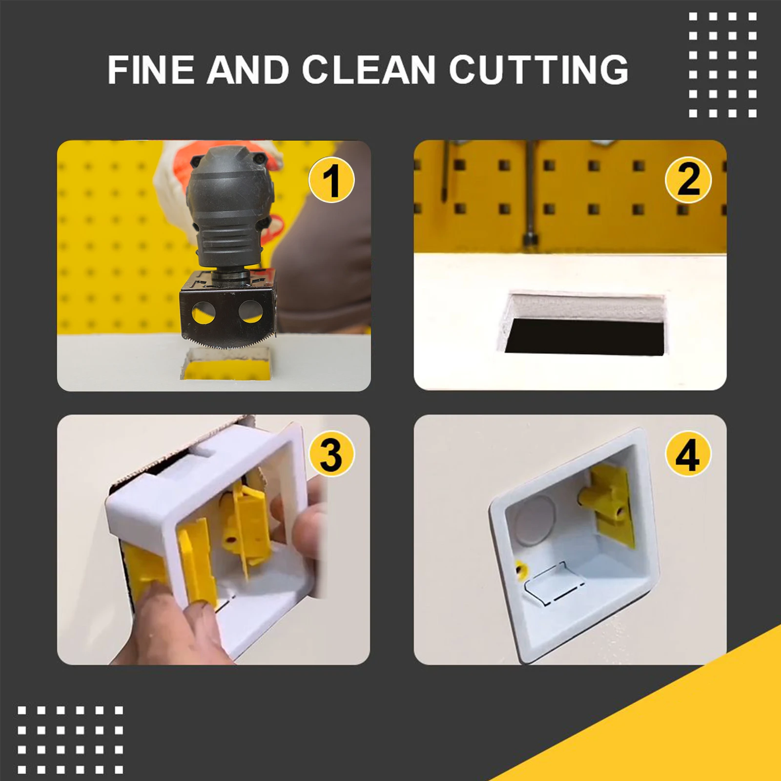 Зецзо®Квадратная фреза квадратная/прямоугольная для электрической дрели с