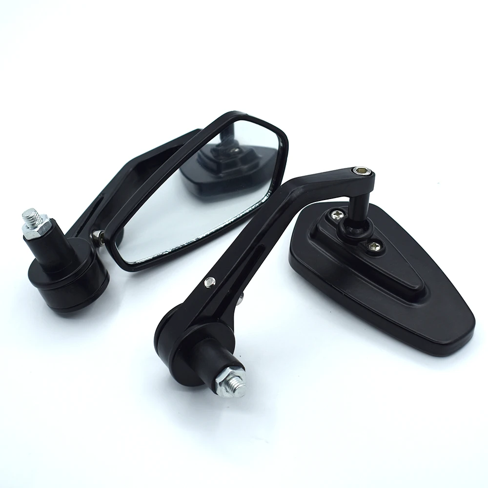 Универсальный мотоцикл Ручка Бар Конец Зеркало Черный 7/8 &quot22 мм для Suzuki yamaha Honda