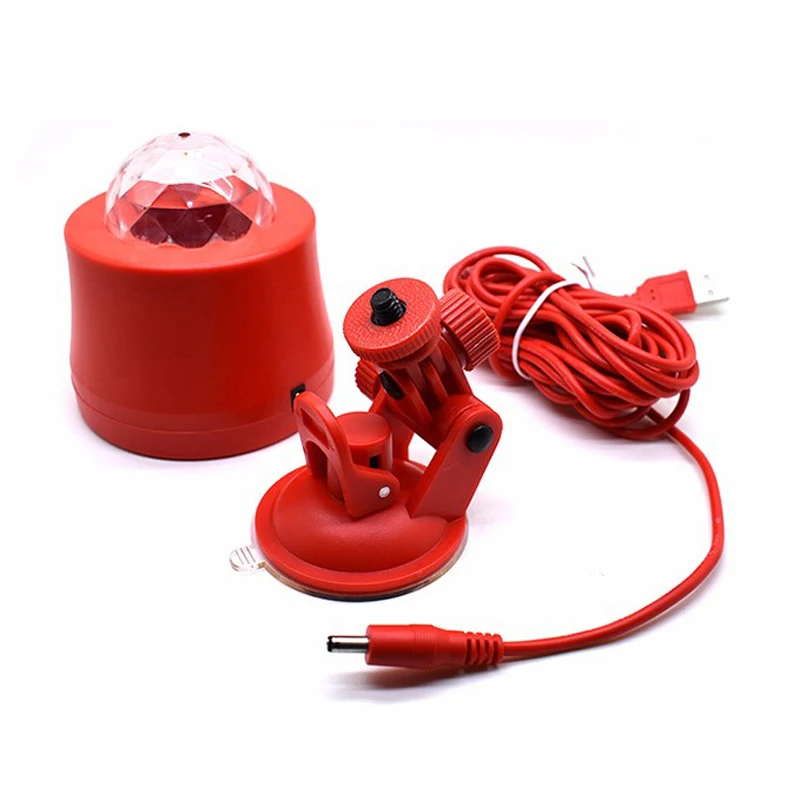 

Аксессуары для автомобильного интерьера воды динамический цветной вращающийся шар Строб Мини USB декоративные окружающей среды светодиодн...