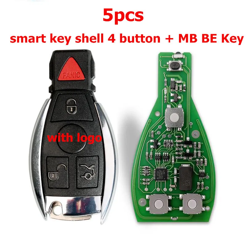4 ADD BE 5PCS CGDI умный дистанционный ключ для Mercedes для Benz поддержка s BGA 315 МГц или 433 МГц кнопки Поддержка всех FBS3 и автоматическое восстановление - Цвет: 4 ADD BE 5PCS