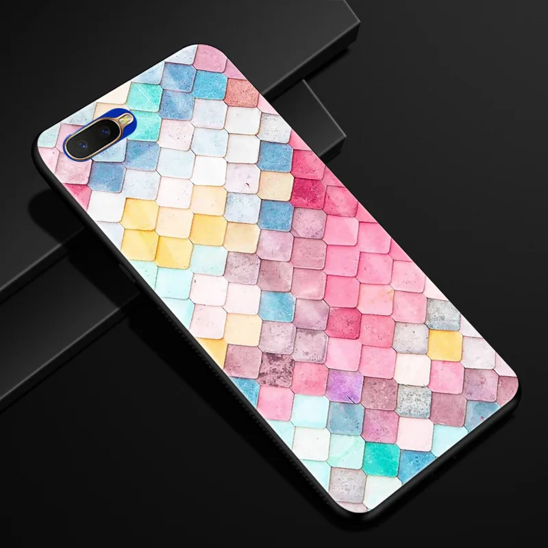 Для Coque Oppo RX17 Neo чехол из закаленного стекла твердая задняя крышка для OPPO RX17 Neo CPH1893 RX17Neo RX 17 Neo чехол силиконовый бампер - Цвет: 6
