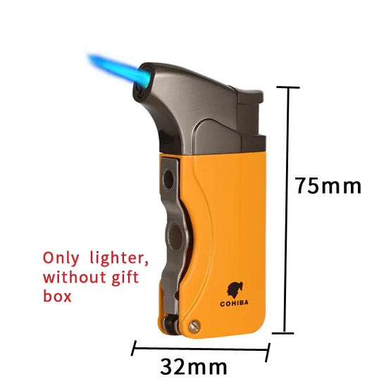 Only lighter COHIBA зажигалка резак аксессуары набор газовые зажигалки острый сигарный нож набор с подарочной коробкой - Цвет: Only lighter