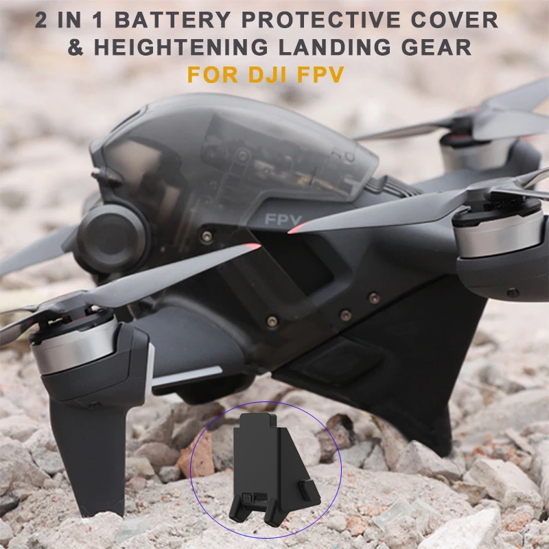 

Силиконовое защитное покрытие для аккумулятора DJI FPV Drone, удлинитель высоты, посадочное устройство для DJI FPV Drone Combo, аксессуары для дрона