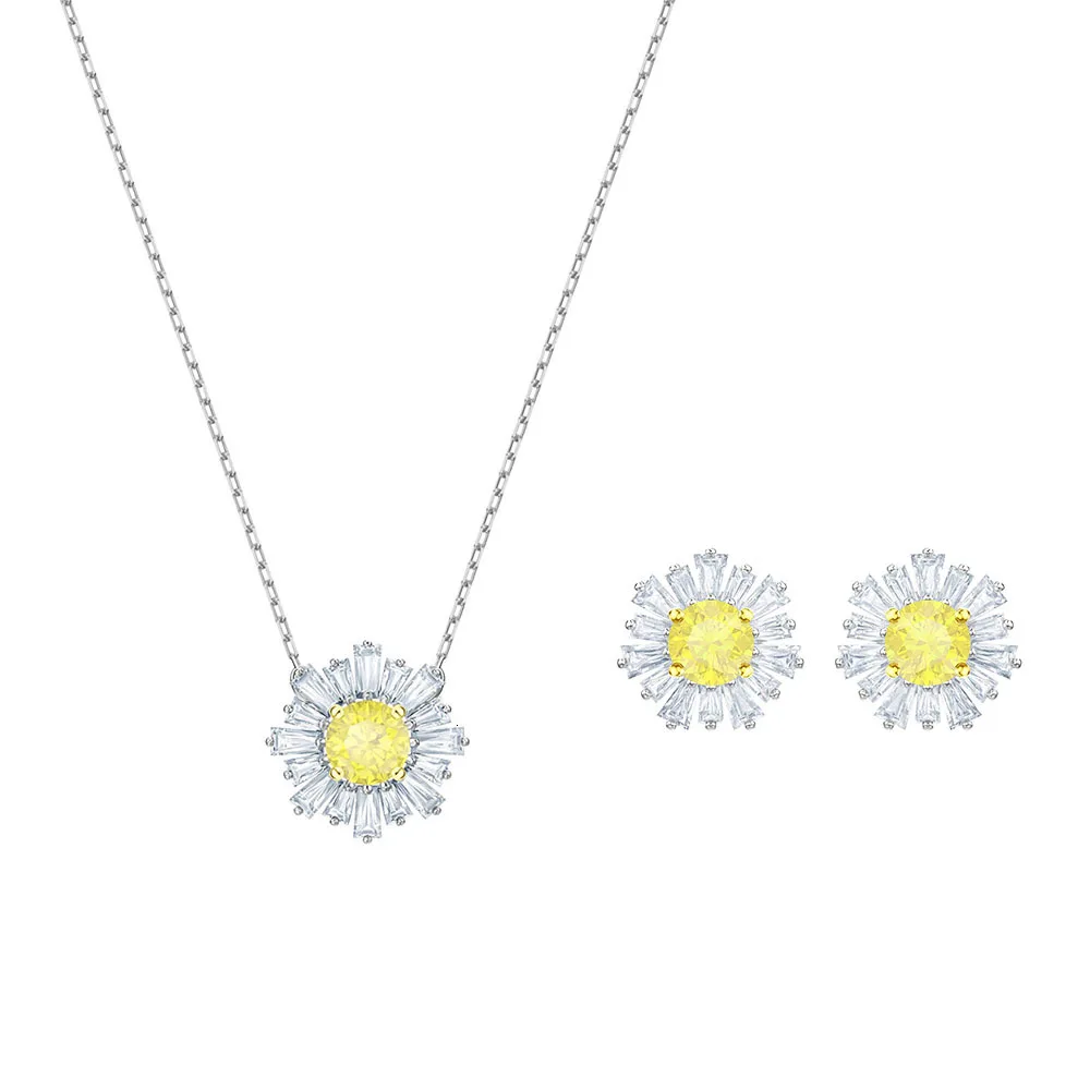 Новинка 2019 ожерелье с подсолнухами женская желтая бижутерия для матери лучший