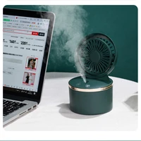 new usb home office replenishment humidify air conditioner cooler spray water cooling fan desktop fan automatic table mini fan