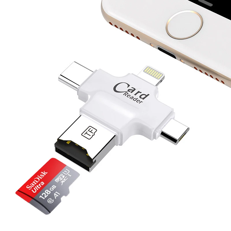 Флеш накопитель sandisk 4 в 1 флеш USB OTG 32 Гб 64 ГБ для iPhone 5/6/6/5c/Plus/7/ipad 16 Гб|USB
