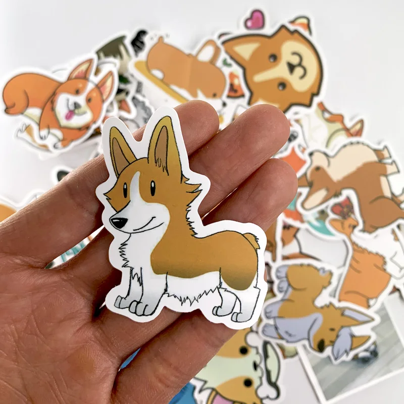 Pegatinas creativas de animales de dibujos animados, para bicicleta, port&aacute;til, equipaje, monopat&iacute;n, 50 unids/paquete-4