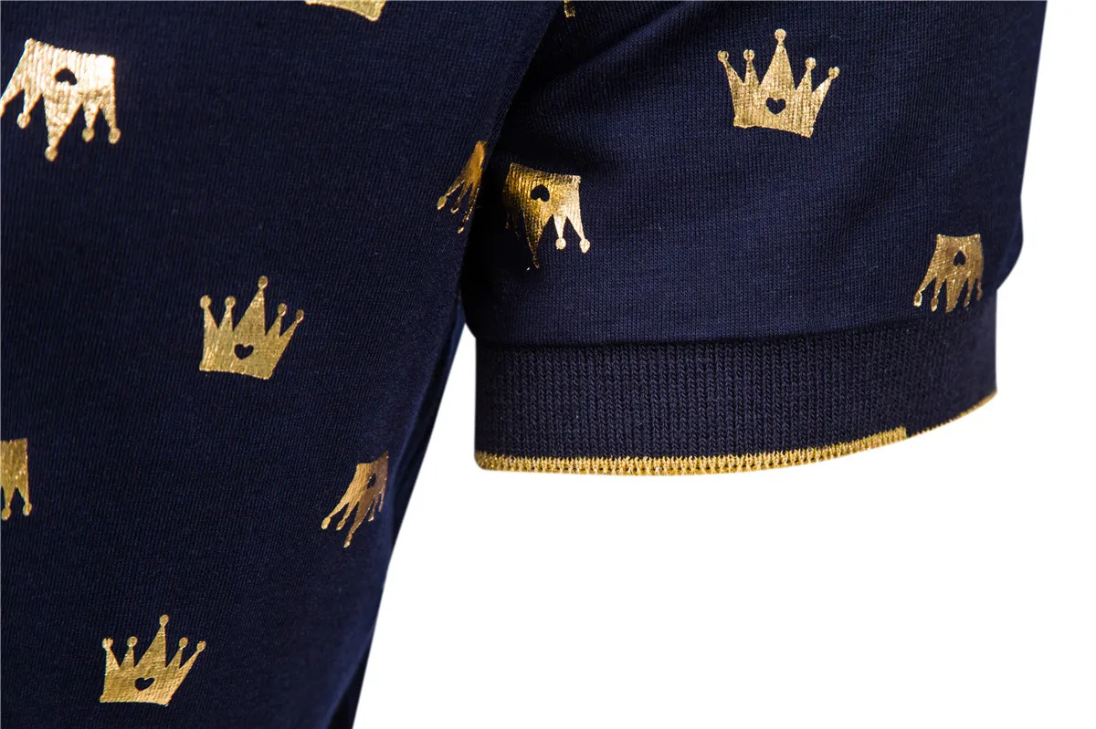 

New Fashion Men's Shirt Casual Daily Business T-shirt Lapel Short Sleeve Top