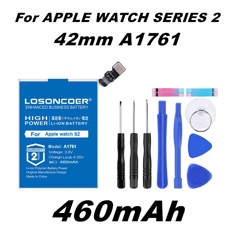 Аккумулятор LOSONCOER A1761 460 мАч для Apple watch серии 1 2 38 мм 42 мм|Аккумуляторы мобильных