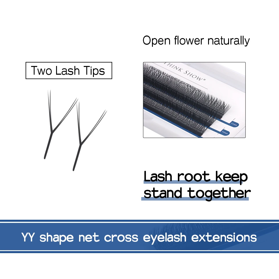 NEWCOME Y Shape Премиум удлиняющие ресницы более мягкие Накладные из искусственной