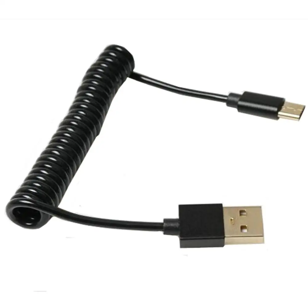 Спиральный Кабель-адаптер USB 3 1 C-TYPE штекер-2 0 AM м фута | Компьютеры и офис