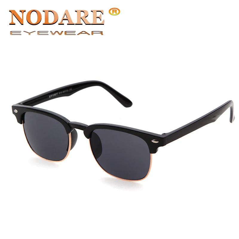 Мужские и женские Полуободковые очки суперлегкие солнцезащитные с черными