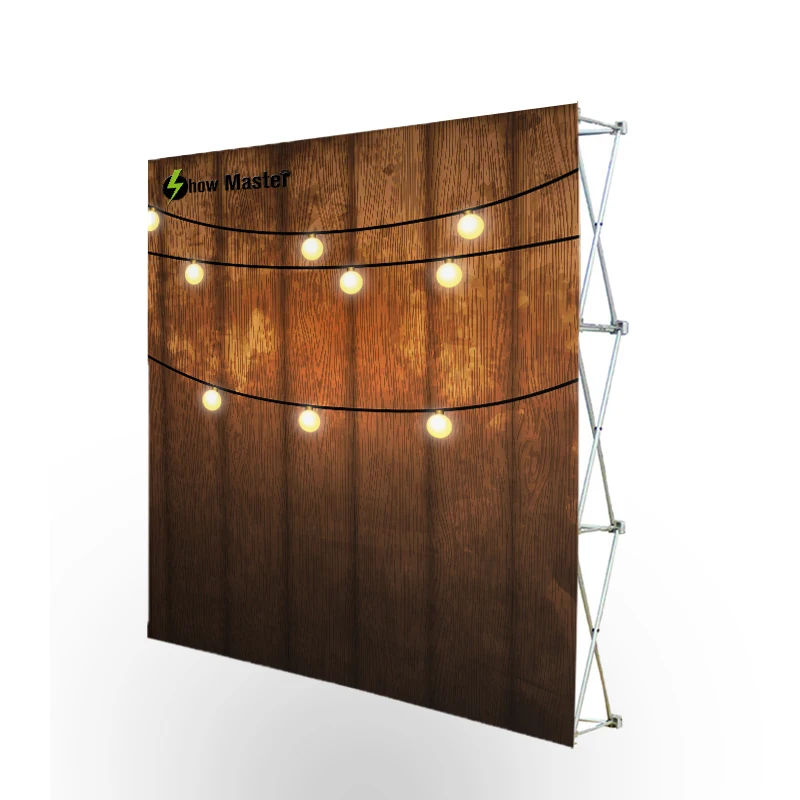 Складная алюминиевая рама 10 футов Натяжная ткань всплывающий дисплей|Фоны для