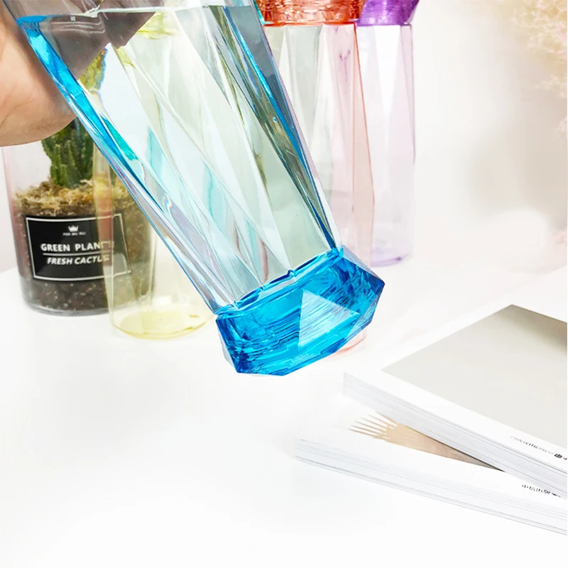 Бутылка для воды из хрустального стекла 500 мл бутылка с бриллиантами 5 цветов | Дом