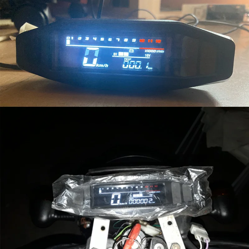 Спидометр мотоциклетный Универсальный с ЖК-дисплеем 2021 об./мин. | Автомобили и