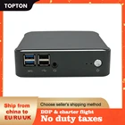 Мини-ПК TOPTON, портативный компьютер с Windows 10, Intel i7 10510U, i5 10210U, i3 8145U, 2 * DDR4 M.2 Nuc, Type-C, 4K, 60 Гц, HD2.0, DP