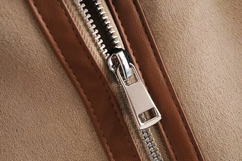 

2021 autumn and winter new women's European and American style lamb hair stitching fur one jacket jacket women