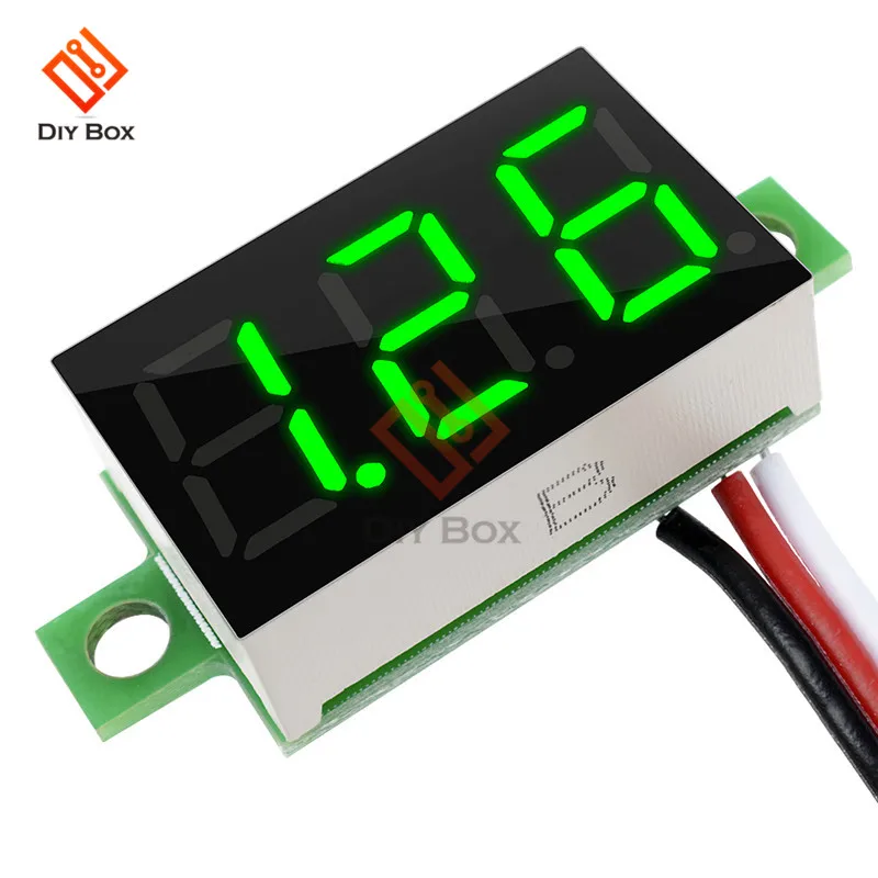 

DC 0-30V 3 Wires 0.36'' LED Digital Voltmeter Voltage Meter Module Tester Monitor 3-Digital Display Voltmeter Panel 5V 12V 24V