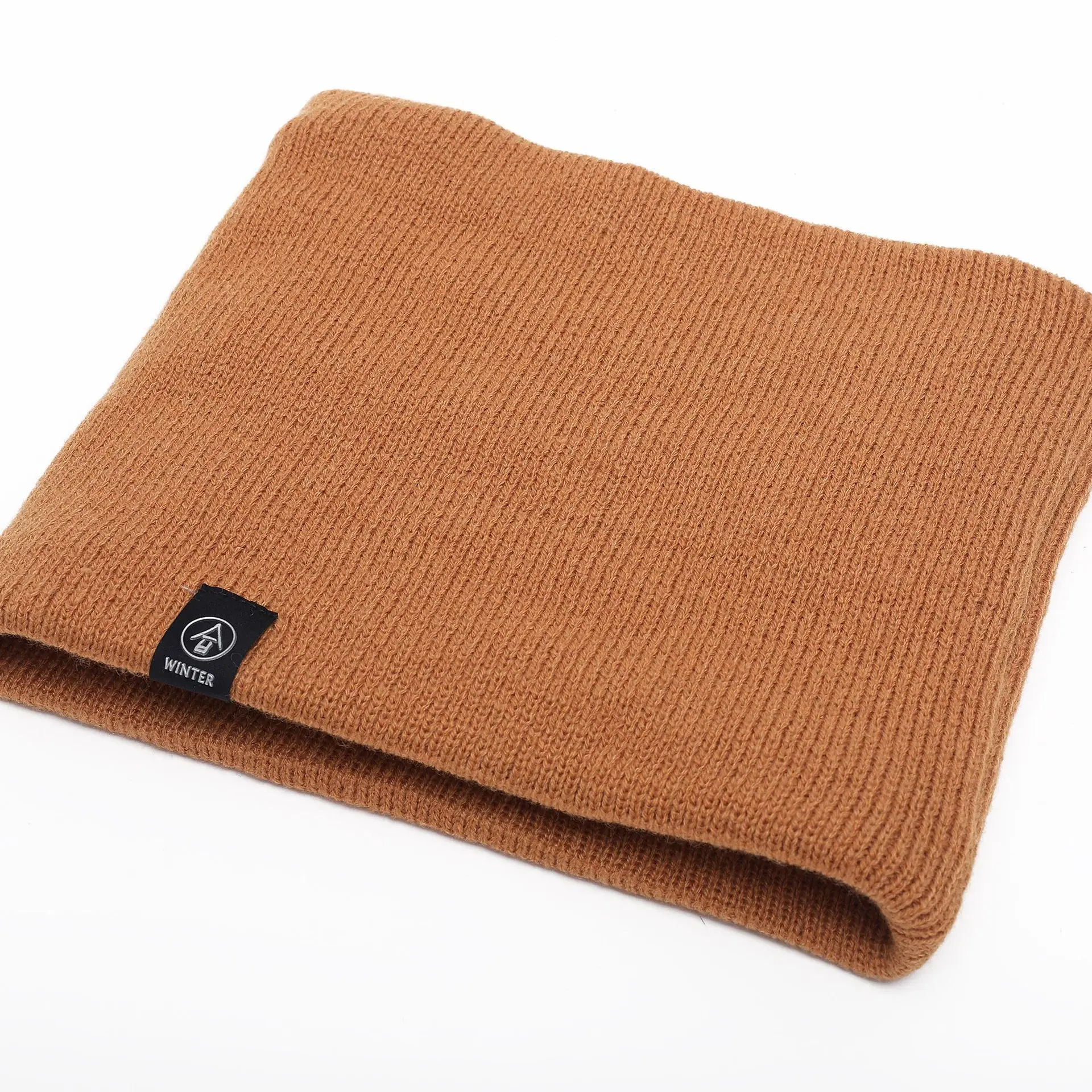 2021 Модный зимний шарф для женщин теплый вязаный с кольцами детский утепленный