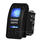 Водонепроницаемый IP66 морской Класс автомобиль Лодка на колесах 12v24v синий светодиод 5 Pin ВКЛВЫКЛ SPST зомби кулисный переключатель