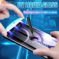 uv tempered glass for samsung galaxy s8 s9 s10 s20 plus ultra liquid screen protector for samsung note 8 9 10 20 plus glass film