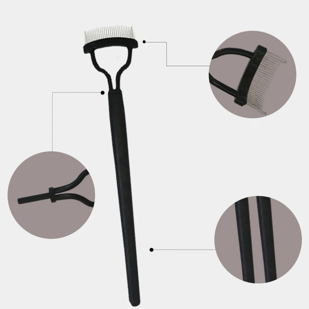 Разделитель ресниц для подтягивающий локон металлическая кисть тушь