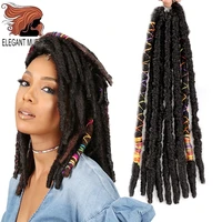 synthetic dreadlock faux locs braiding hair extensions crochet hair dreadlocks jumbo 12 18 inch 12 strands crochet hair
