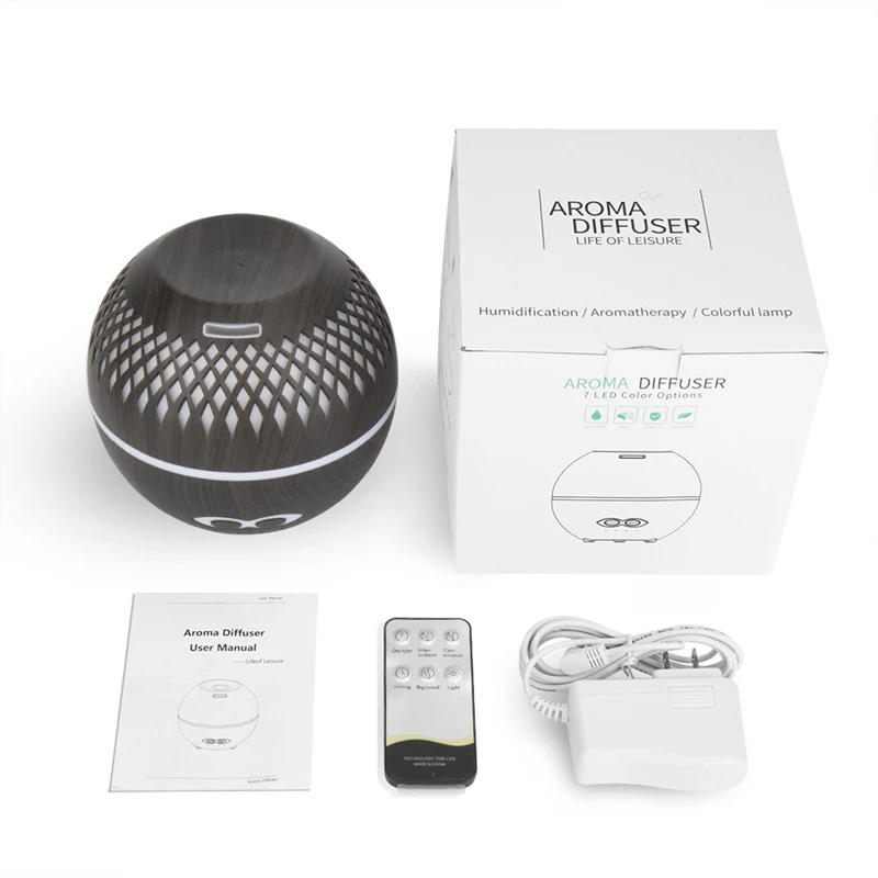 

Aroma Diffuser Ultrasonic Air Humidifier LED Lamp Aromatherapy Mist Maker Remote Control Essential Oil Diffuser