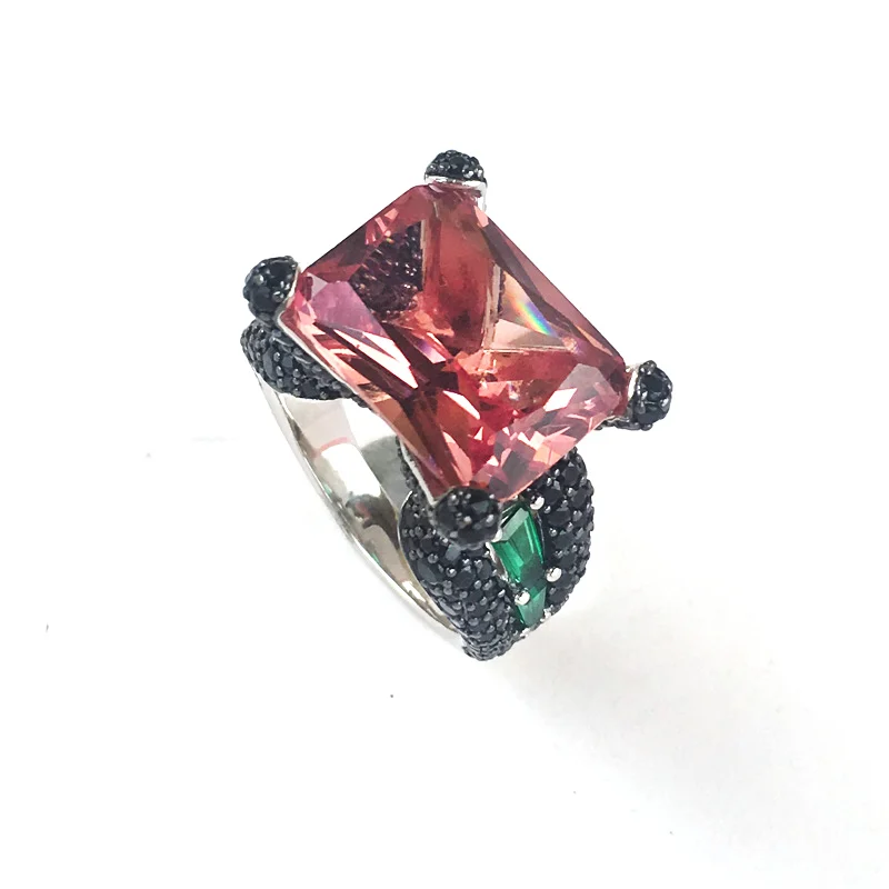 Женское кольцо из стерлингового серебра 925 пробы CSJ новое дизайнерское Zultanite OCT12 *