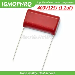 10 шт. 400V125 1 uмкФ шаг 20 мм 400 в 125 1,2 мкФ CBB 125J400V полипропиленовая пленка конденсатор 400V125J-P20