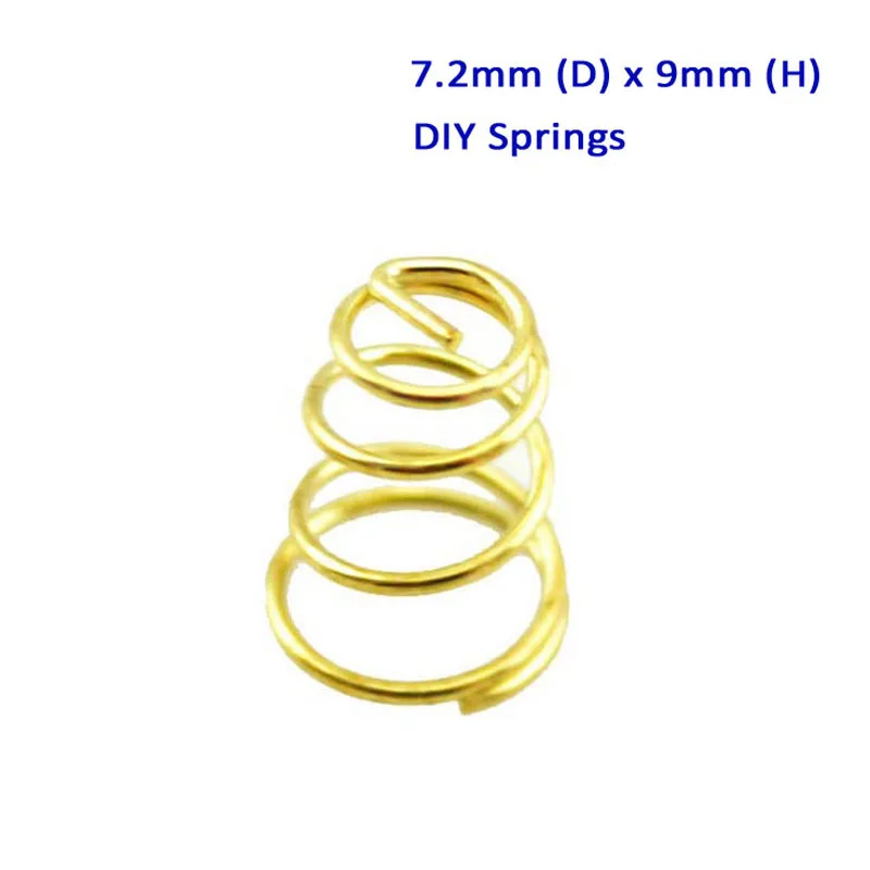 (6 шт./лот) мини фонарик &quotсделай сам&quot пружина золото контактные пружины задняя