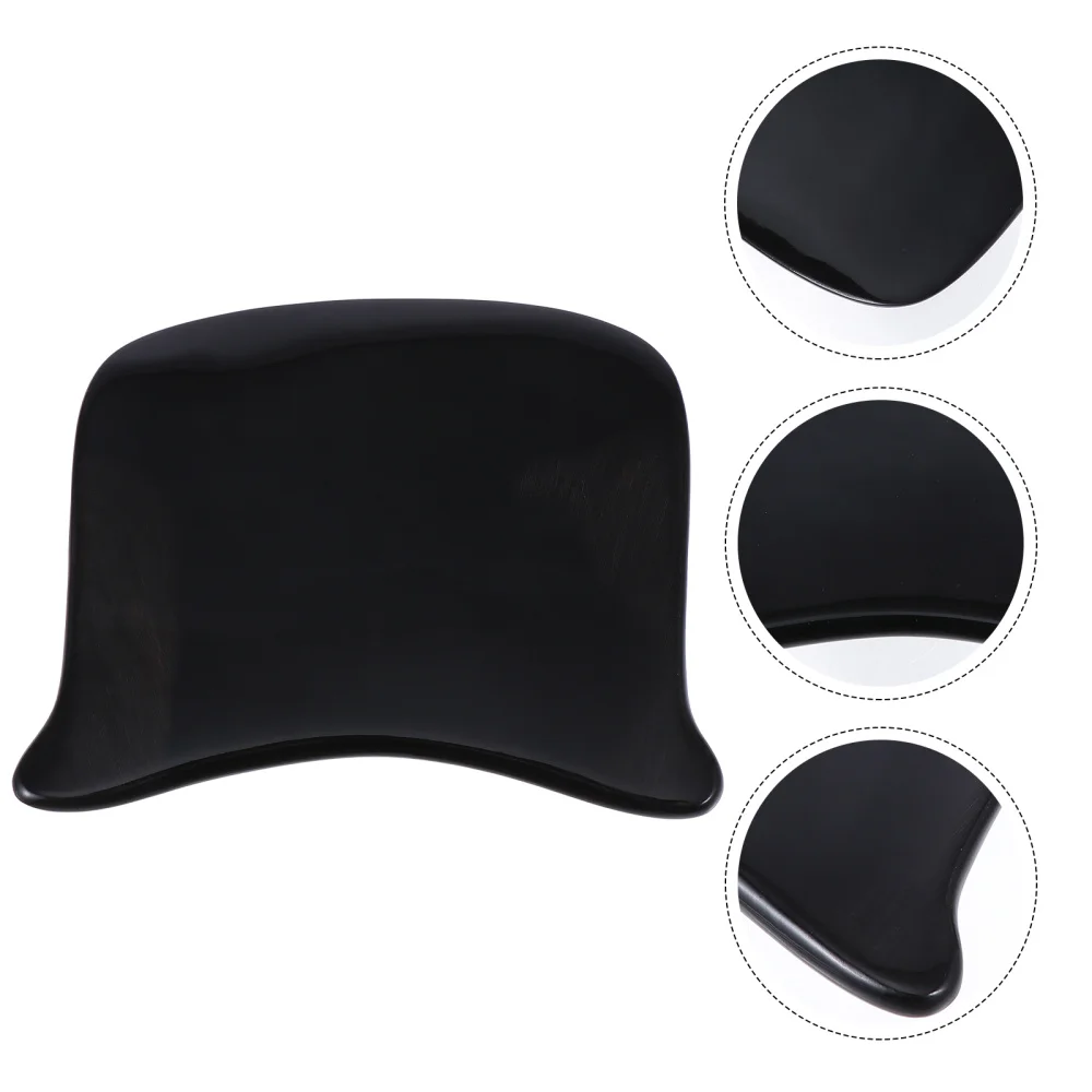 

1pc Portable Back Massager Buffalo Horn Scraping Board for Home Travel