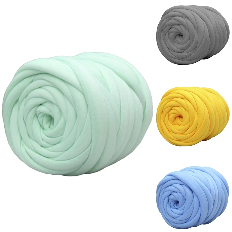 Набивки хлопок пряжа грубая металлических полос льда ручной Одеяло шерсть|Пряжа|