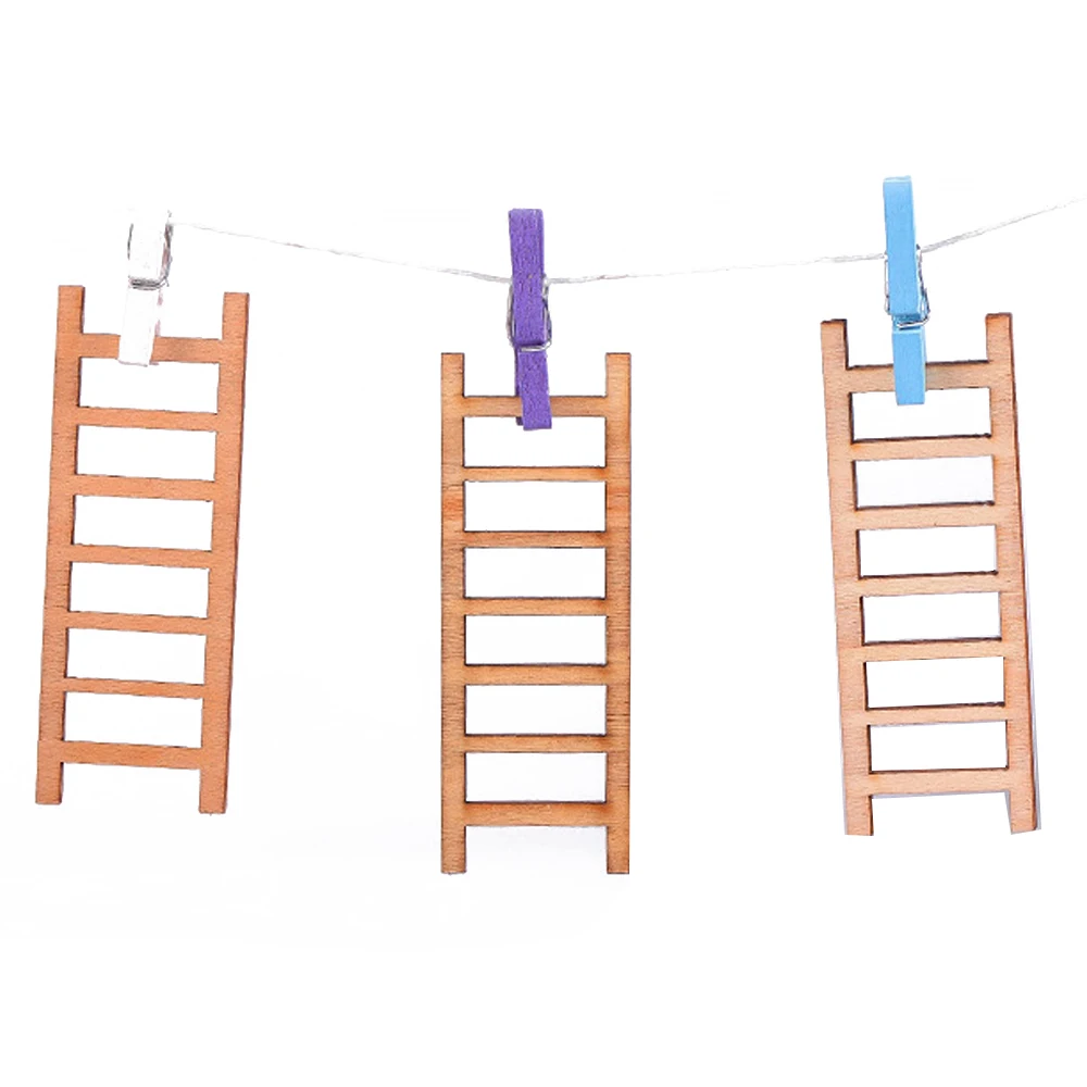 Лестница миниатюрные статуи дерево эмуляция миниатюрная Ремесленная фигурка