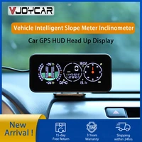 vjoycar new m60 car compass inclinometer 4x4 speedometer gps hud gauge speed slope digital tilt meter auto off road accessories