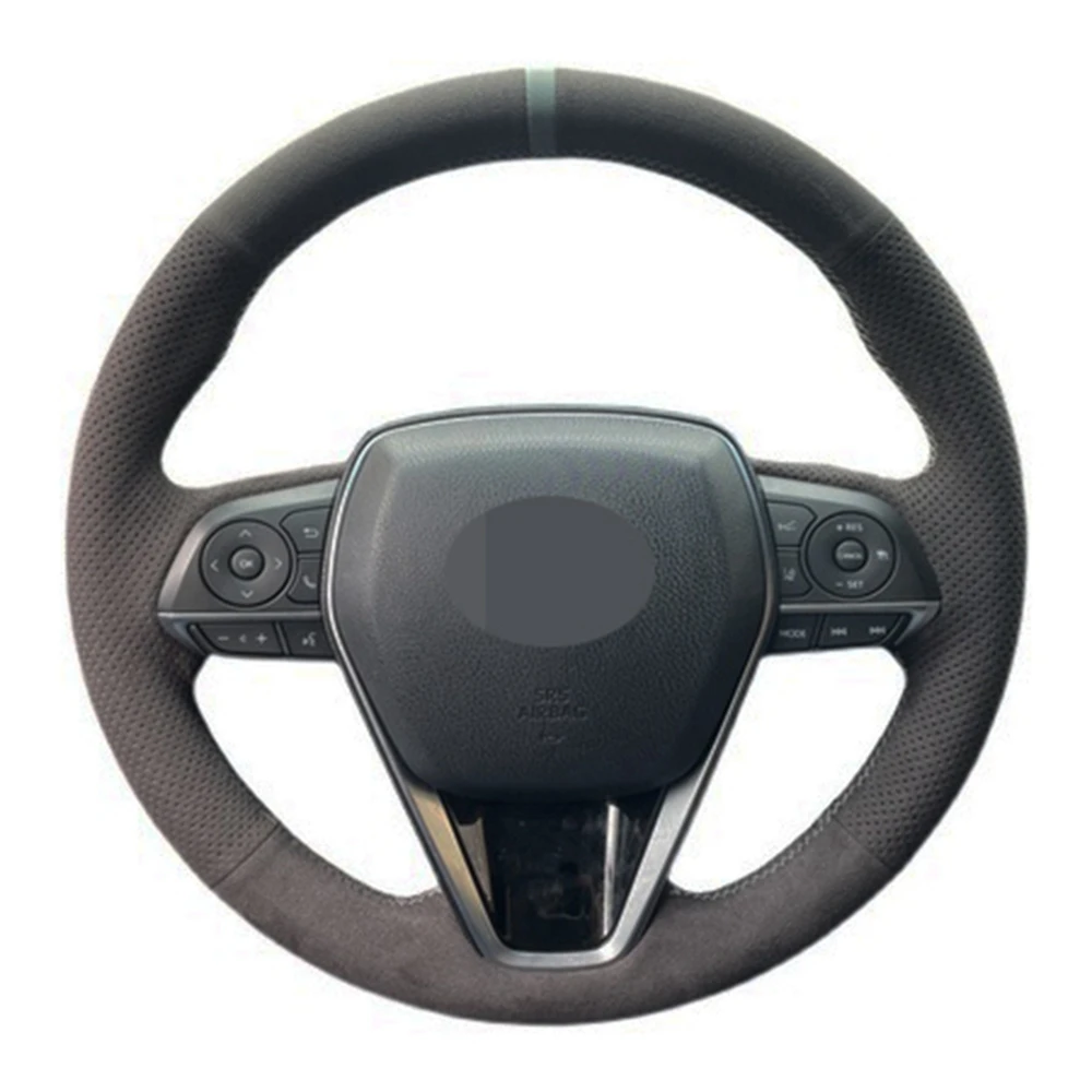 

Anti-Slip Black Suede Car Steering Wheel Cover For Toyota Avalon Camry 2018-2022 Crown 2018-2022 Corolla 2018-2022 RAV4 2019