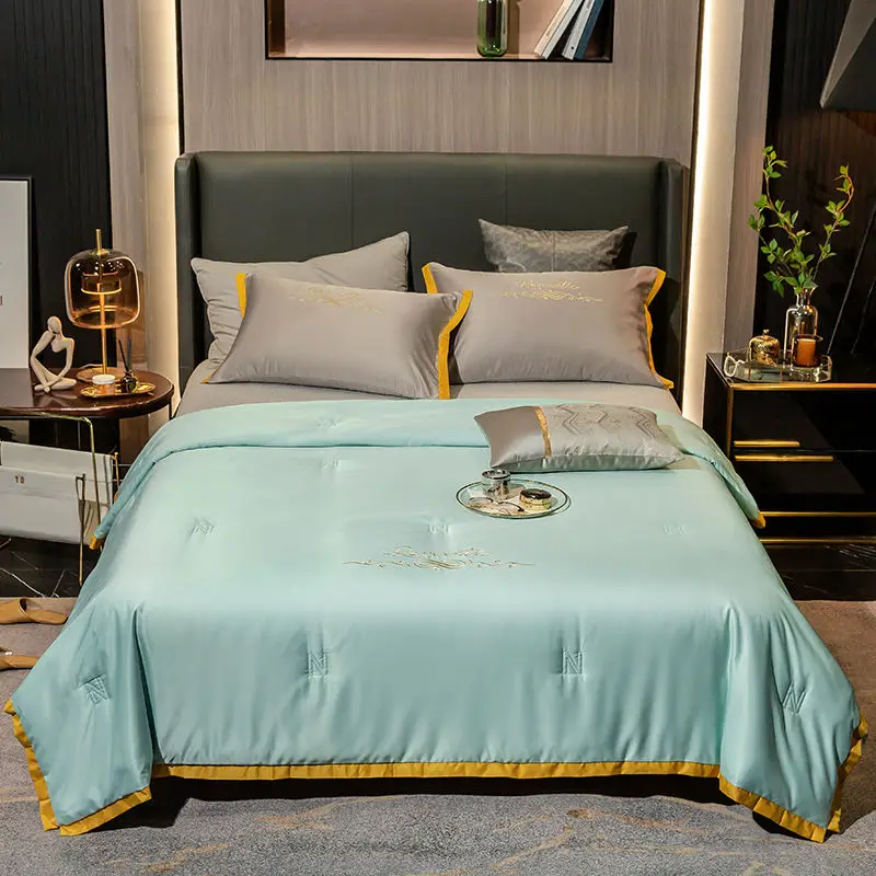 

Air-conditioning summer cool quilt A type mosquito repellent thin four seasons universal spring and autumn quilt
