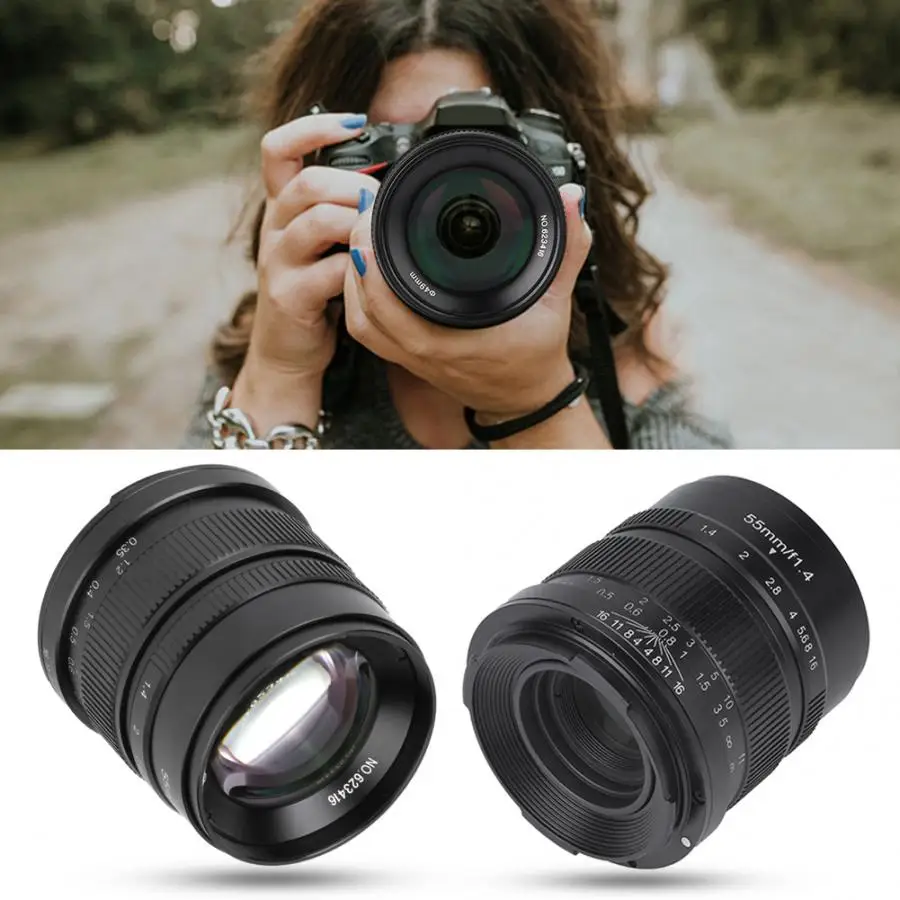 7 ремесленников 55 мм/F1.4 lente para celular большая апертура портрет Прайм ручной фиксированный фокус объектив для Leica T-mount объектив камеры