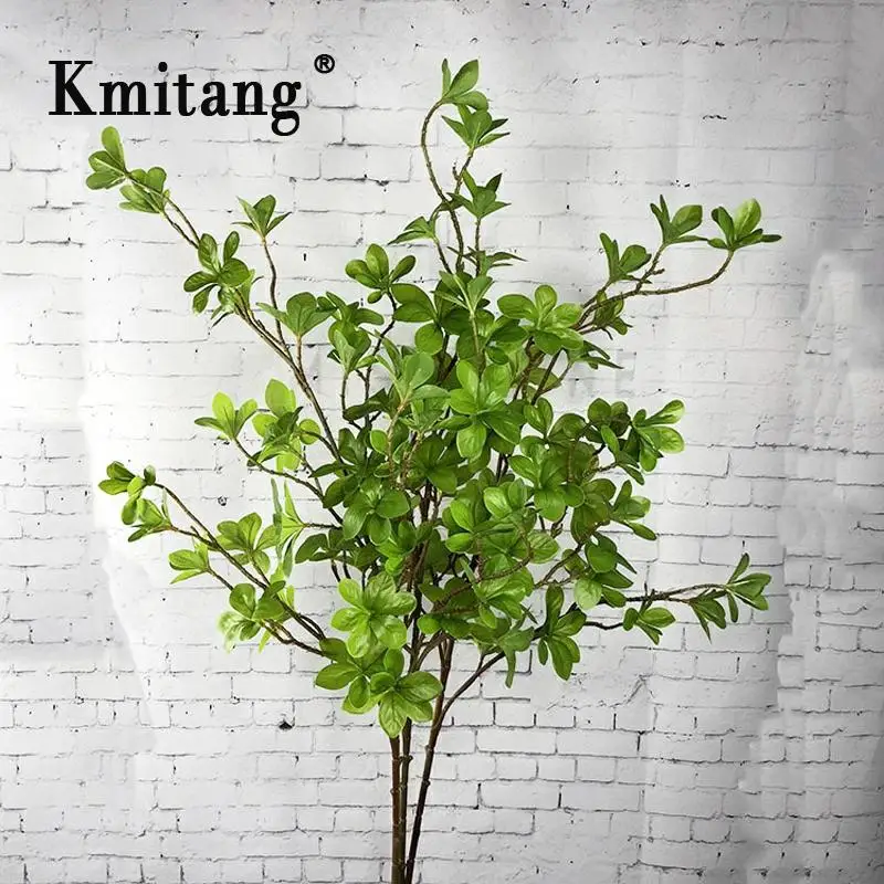 104 см 3 головы пластиковые растения большое искусственное дерево ветка зеленые