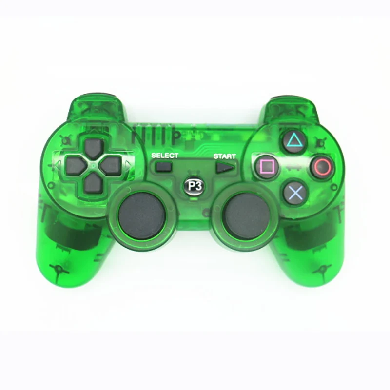 Беспроводной Bluetooth прозрачный цветной контроллер для Sony PlayStation Dualshock 3 PS3 с